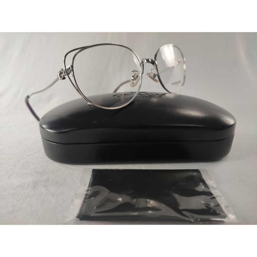 Coach HC 5095 9001 Silver Eyeglasses Frames 54-18-140 Cat Eye Women NIB‎